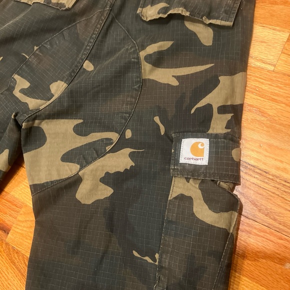 Carhartt W.I.P Aviation Camouflage Cargo Pants Sz. 28x32 - Picture 3 of 9